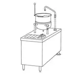 Crown DMT-10 Kettle Cabinet Assembly, Direct-Steam