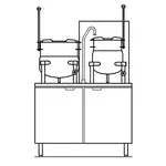 Crown GMT-10-6 Kettle Cabinet Assembly, Gas