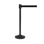 5500BK-BLK Crowd Control Stanchion, Retractable