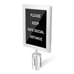5847SS Crowd Control Stanchion Sign / Frame