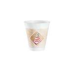 DART SOLO CONTAINER Foam Cup, 12 oz, White, Espresso, (1,000/Case) Dart 12X16G