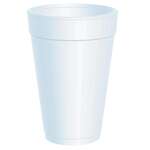 DART SOLO CONTAINER Foam Cup, 16 oz., White, Styrofoam, (1000/Case) Dart 16J16