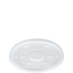 DART SOLO CONTAINER Foam Cup Lids, Translucent, Plastic, W/Straw Slot, (100/Case), Dart 20SL 