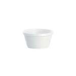 Food Container, 8 oz, White, Foam, Extra Squat, (1,000/Case), Dart 8SJ20