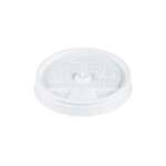 DART SOLO CONTAINER Sipper Lid, 6-10 oz, White, Plastic, Sipper Through, (1,000/Case), Dart 8UL