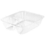 DART SOLO CONTAINER ClearPac Tray, 14.7" x 12.4" x 10.3", Clear, Plastic, 2 Compartments, (500/Case) Dart C56NT2