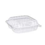 DART SOLO CONTAINER Hinged Container, 8.3", 3 Compartments, Clear, OPS, (250/Case) Dart C90PST3