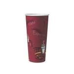 DART SOLO CONTAINER Hot Paper Cup, 24 oz., Bistro, Paper (20/Case) Solo 424SIN-0041
