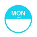 DAYMARK SAFETY SYSTEMS Labels, 1", Circle, "Sunday", Bilingual, (1000/Roll) Daymark Safety Systems 1100316