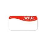DAYMARK SAFETY SYSTEMS "Wednesday" Labels, 2"x1", Red, Trilingual, (1000/Roll), Daymark Safety Systems 1100361-3