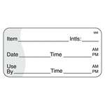 DAYMARK SAFETY SYSTEMS "Use By/Shelf Life" Labels, 2"x3", White, Removable, (500/Roll), Daymark 110342