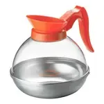 Admiral Craft Decaf Coffee Decanter – High-Impact Plastic with Stainless Base