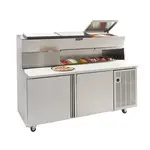 Delfield 18672PDLP Refrigerated Counter, Pizza Prep Table