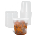 Deli Container, 24 oz, Clear, Polypropylene, With Lid, (240/Case), Karat FP- IMDC24-PP