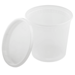 Deli Container, 24 oz, Clear, Polypropylene, With Lid, (240/Case), Karat FP- IMDC24-PP