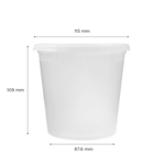 Deli Container, 24 oz, Clear, Polypropylene, With Lid, (240/Case), Karat FP- IMDC24-PP