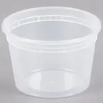 ARVESTA (DISPOSABLES) Deli Container, Injection Molded, 16 Oz, Translucent, Pp, W/ Lid (Pack Of 24)