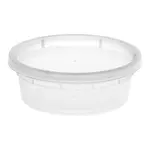 ARVESTA (DISPOSABLES) Deli Container, Injection Molded, 8 Oz, Translucent, Pp, With Lid, (Pack Of 24)