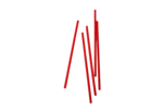 Jumbo Straws, 7.75", Red, Plastic, Unwrapped, (250/Pack) DIAMOND STRAWS, INC. 504R