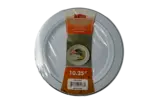 Dinner Plate, 10.25?, Silver, (12/Pack), Tov Lev TLC18-P