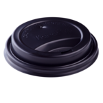 Dome Lid, Black, Plastic, Fits 10 oz. - 20 oz. Cups, 1000/Case, Karat C-KDL516B-PP