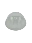 Dome Lid with Hole, Fits 8, 9, and 10 oz, Clear, Plastic, (1,000/Case), Arvesta JDL600