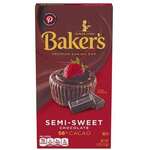 Semi-Sweet Chocolate, 4 oz, Baking Bar, Baker's 576692