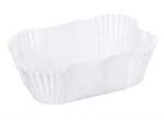 Loaf Pan Liner, 3-1/4" x 2" x 1-1/4", White, Paper, Lapaco Paper Products 600-000