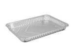 DURABLE PACKAGING INTER. Cake Pan, 1/4 Size, Aluminum, Foil, Square, (100/Case), Durable Packing 1200-35