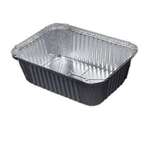 DURABLE PACKAGING INTER. Closeable Containers, 5-LBS, Aluminum Foil, Deep Oblong, (500/Case) Durable Packaging 255-45-250