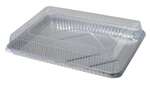 DURABLE PACKAGING INTER. Dome Lid, 1/2 Size, Clear, Plastic, (100/Case) Durable Packaging P7300-100