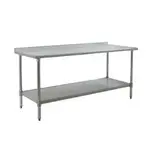 Eagle Group BPT-2460SEB-UT Work Table,  54" - 62", Stainless Steel Top