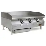 Eagle Group CLAGGD-36-NG-X Griddle, Gas, Countertop