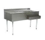 Eagle Group CWS4-22R Underbar Ice Bin/Cocktail Station, Drainboard