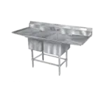 Eagle Group FN2032-2-18-14/3 Sink, (2) Two Compartment