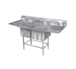 Eagle Group FN2032-2-18L-14/3 Sink, (2) Two Compartment