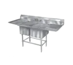 Eagle Group FN2032-2-18R-14/3 Sink, (2) Two Compartment