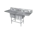 Eagle Group FN2032-2-30L-14/3 Sink, (2) Two Compartment