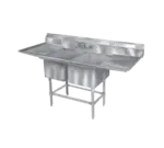 Eagle Group FN2032-2-36L-14/3 Sink, (2) Two Compartment