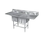 Eagle Group FN2040-2-30R-14/3 Sink, (2) Two Compartment