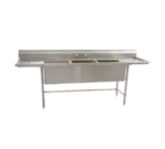 Eagle Group S14-20-2-18-SL-X Sink, (2) Two Compartment