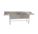 Eagle Group S14-20-2-18L-SL-X Sink, (2) Two Compartment