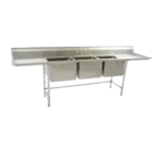 Eagle Group S16-20-3-24L Sink, (3) Three Compartment