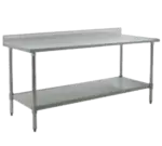 Eagle Group T24132SB-BS Work Table, 121" - 132", Stainless Steel Top