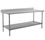 Eagle Group T2436SEB-BS-1X Work Table,  36" - 38", Stainless Steel Top