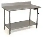 Eagle Group T2460SE-BS-HA Work Table,  54" - 62", Stainless Steel Top
