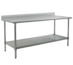 Eagle Group T3036SE-BS Work Table,  36" - 38", Stainless Steel Top