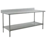 Eagle Group T3048SEB-BS-3VP Work Table,  40" - 48", Stainless Steel Top