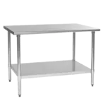 Eagle Group T3072B-3VP Work Table,  63" - 72", Stainless Steel Top