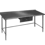 Eagle Group UT2460STEB Work Table,  54" - 62", Stainless Steel Top